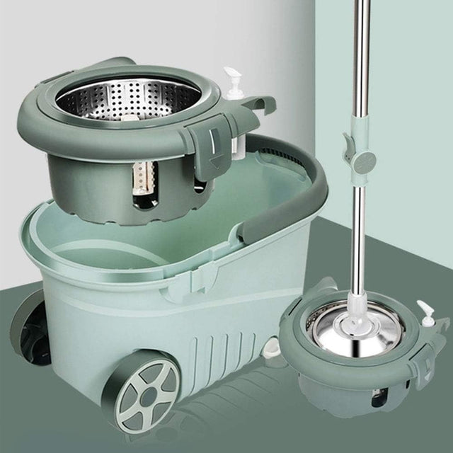 Set Mop Rotativ Cu Galeata 8L | SpinClean - vivimall.ro