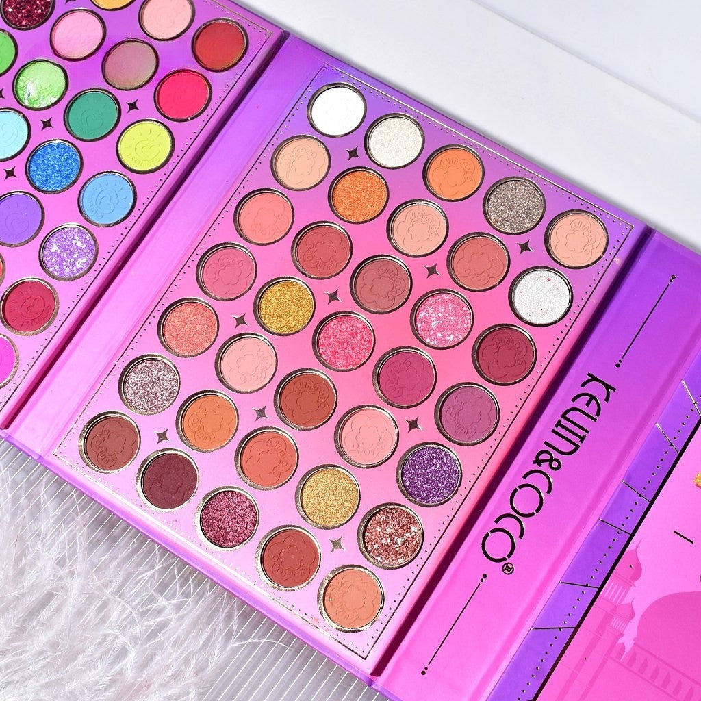 Paleta De Machiaj, Kevin &Amp; Coco, Girl Power, Fard De Pleoape, Iluminator, Blush Cremos, 117 Culori, 19 X 14.8 X 3.4 Cm - vivimall.ro