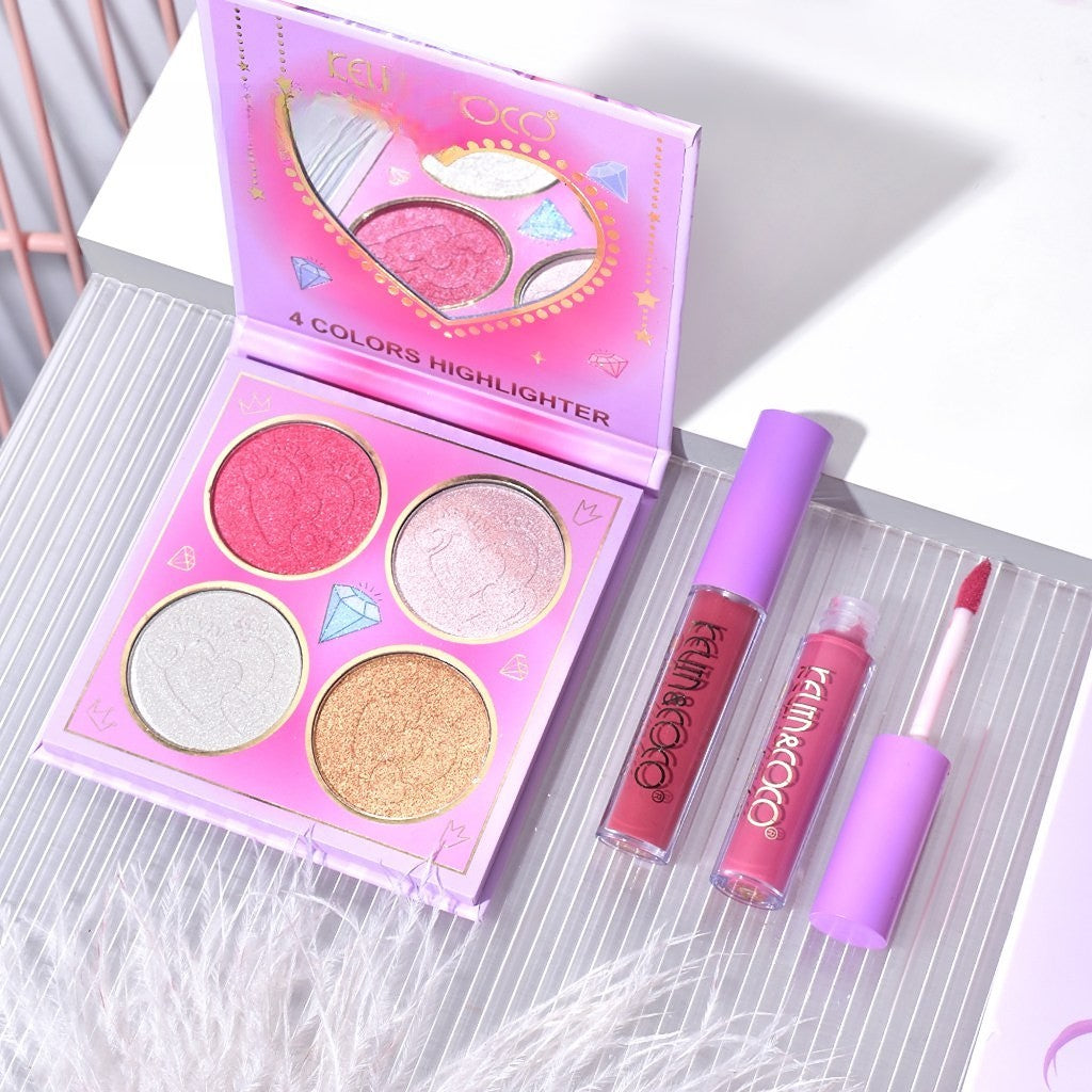 Set 4 Produse De Machiaj, Kevin &Amp; Coco, Vanilla Queen, 22 Culori, 19.7 X 21.2 X 2.5 Cm - vivimall.ro