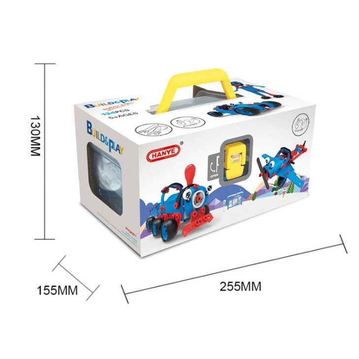 Set pentru construit masini, Vivimall, Educativ si creativ, 134 piese - vivimall.ro