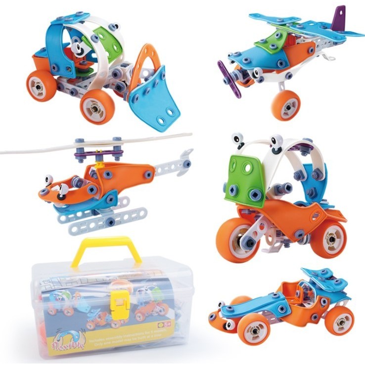 Set pentru construit masini, Vivimall, Educativ si creativ, DIY, 132 piese - vivimall.ro