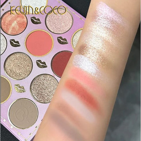 Kit Machiaj 28 Culori Ruj Pensula si Creion | VivaBeauty - vivimall.ro