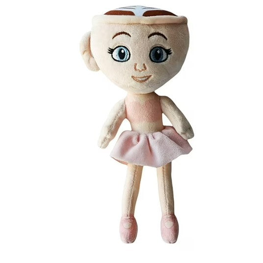 Jucarie Moale de Plus Italian Brainrot, Flippy, cu Agatatoare, Model Ballerina Cappuccina, Jucarie Moale pentru Copii, 23 x 17 cm, Bej - vivimall.ro