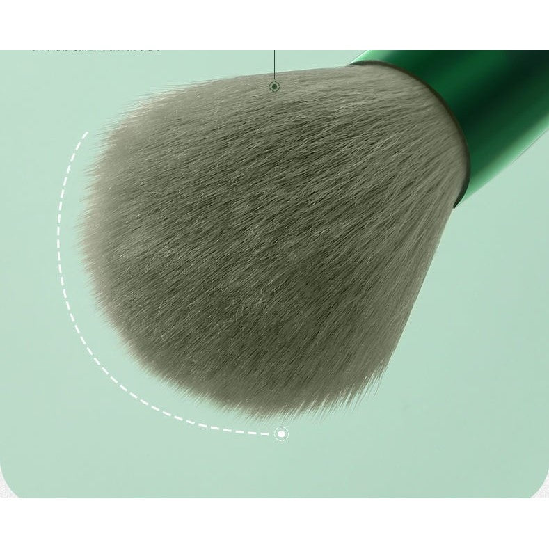 Set 13 Pensule Pentru Machiaj, Super Soft, Makeup Profesional/Incepatori, Verde - vivimall.ro