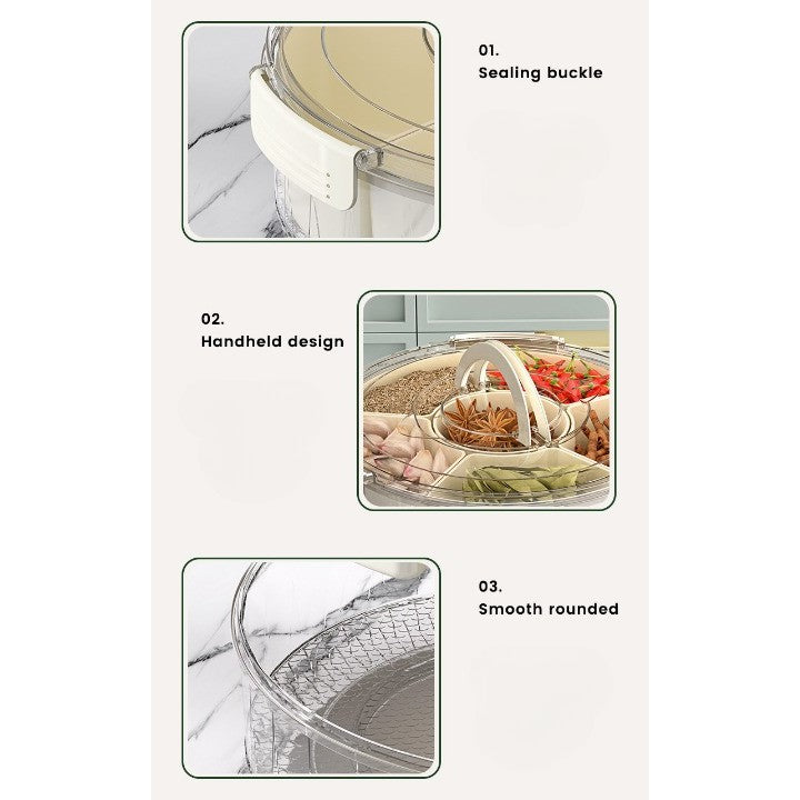 Cutie depozitare alimente 6 compartimente | FreshKeep - vivimall.ro