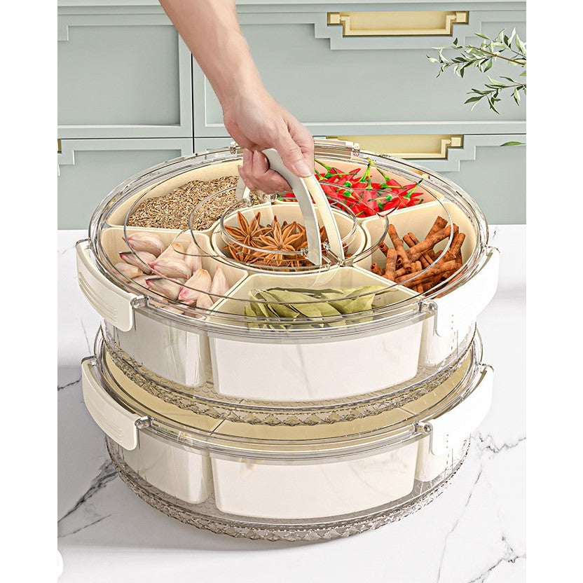 Cutie depozitare alimente 6 compartimente | FreshKeep - vivimall.ro