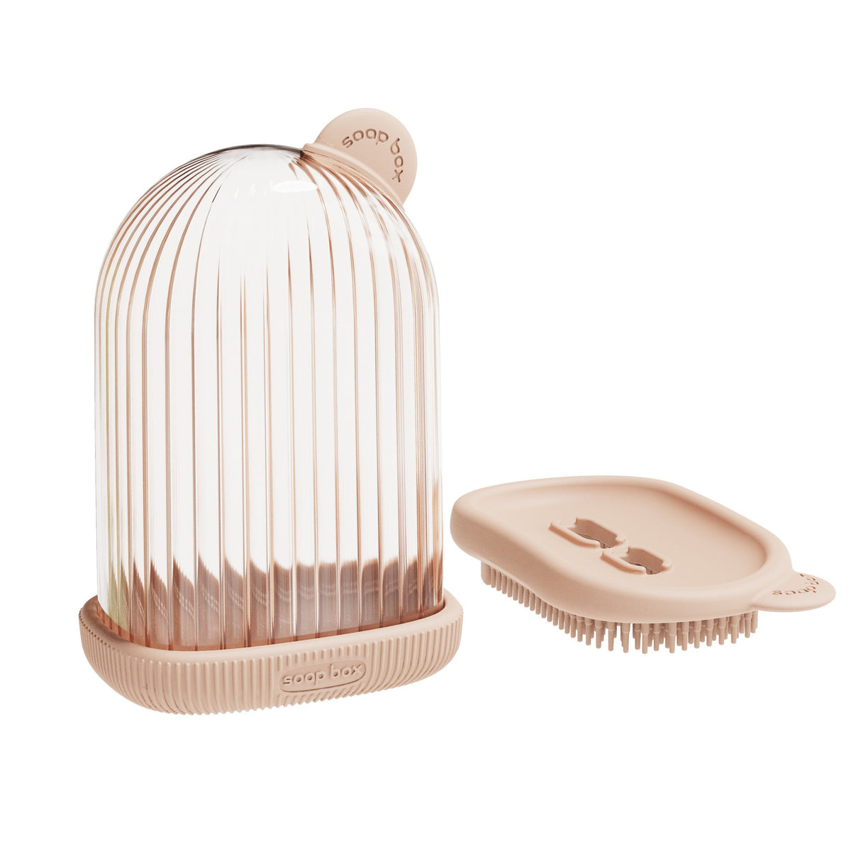 Sapuniera de Calatorie, Vivimall, Suport pentru Sapun cu Scurgere a Apei, Recipient cu Capac Depozitare, Savoniera pentru Baie, 12.6x6.1x8.4cm, Roz - vivimall.ro