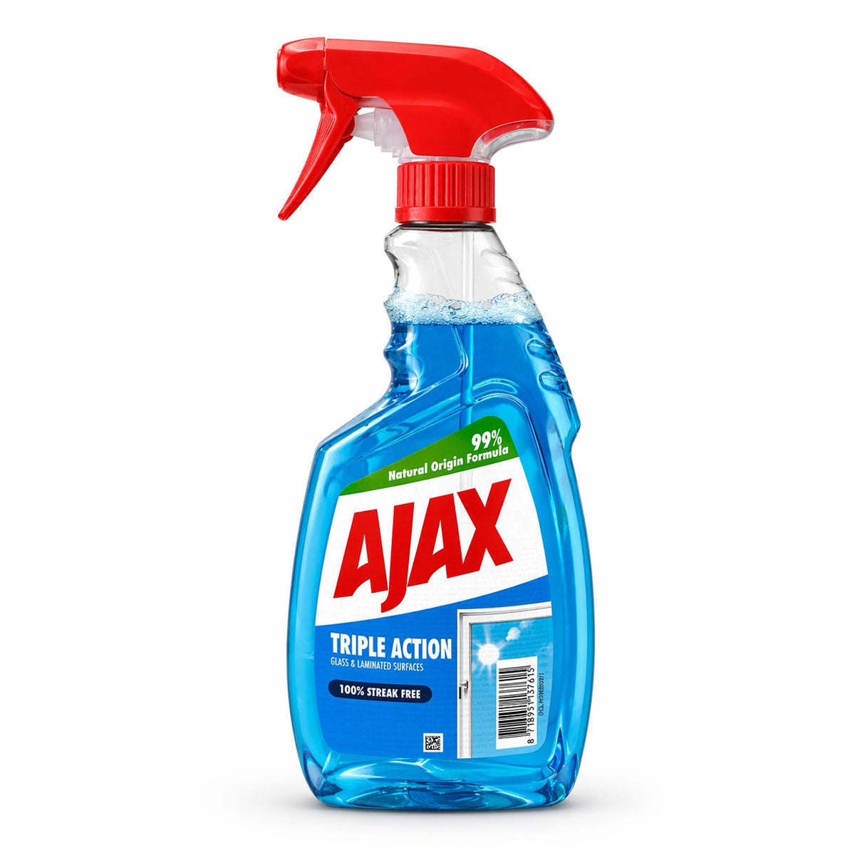 Solutie pentru Geamuri, Ajax, Multi Action, 500 ml, Curatare Eficienta si Stralucire fara Urme - vivimall.ro