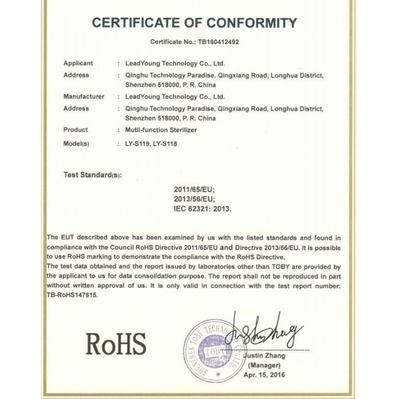 Sterilizator UV Alb pentru telefoane, cu functie difuzor aromatherapy si incarcare USB - vivimall.ro