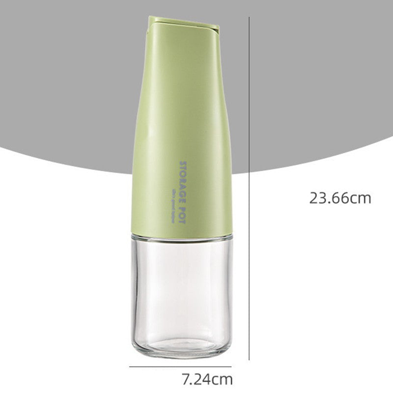 Sticla de Ulei Automata, Vivimall, Sticla pentru Lichide de Bucatarie, 23.7 x 7.25 cm, Volum 550 ml, Verde - vivimall.ro