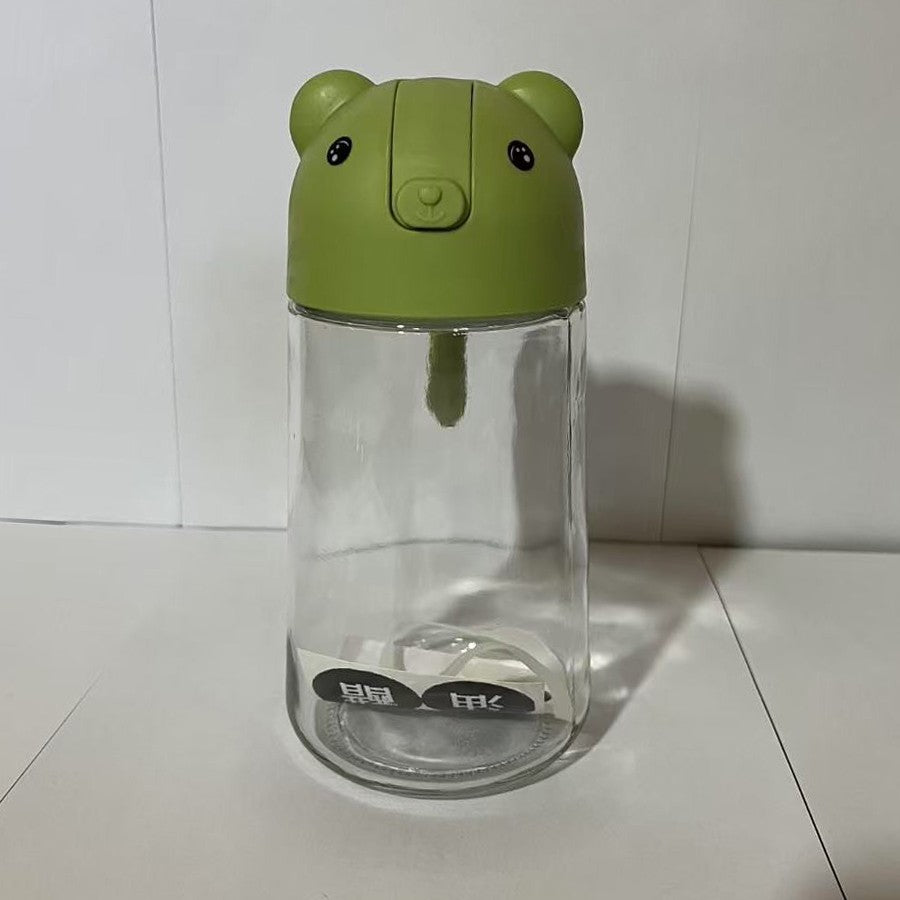 Olajtartó, Medvés modell, Konyhai folyadékokhoz való palack, Automatikus nyitás és zárás, 630 ml-es térfogat