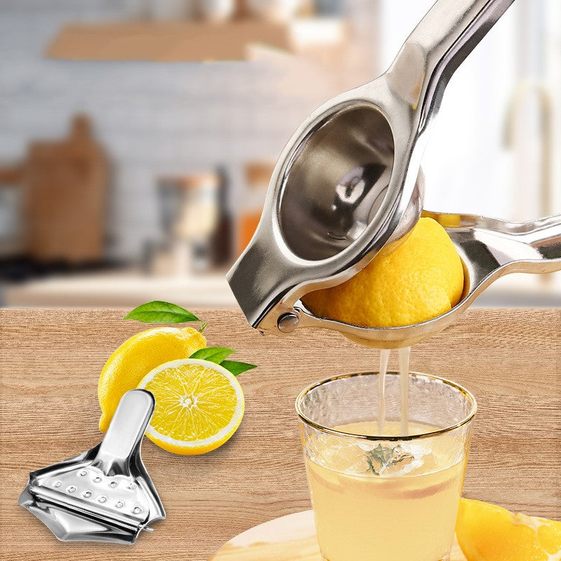 Storcator de Citrice Manual, Vivimall, Storcator de Fructe Moi, Rezistent, Usor de Folosit si Depozitat, Durabil, Calitativ, 20.5 x 7cm, Inox, Argintiu - vivimall.ro