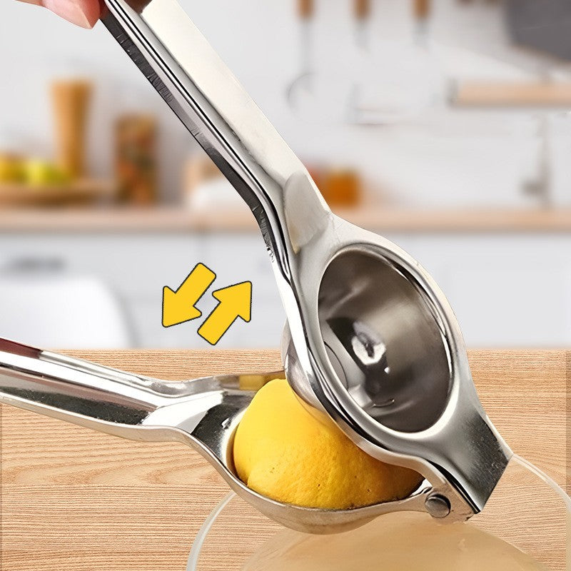 Storcator de Citrice Manual, Vivimall, Storcator de Fructe Moi, Rezistent, Usor de Folosit si Depozitat, Durabil, Calitativ, 20.5 x 7cm, Inox, Argintiu - vivimall.ro