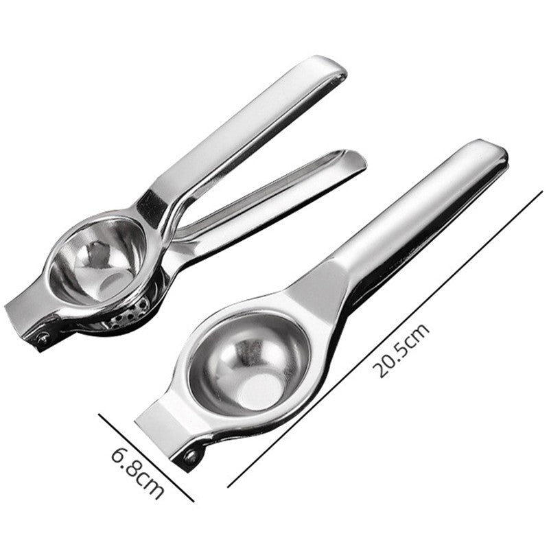 Storcator de Citrice Manual, Vivimall, Storcator de Fructe Moi, Rezistent, Usor de Folosit si Depozitat, Durabil, Calitativ, 20.5 x 7cm, Inox, Argintiu - vivimall.ro