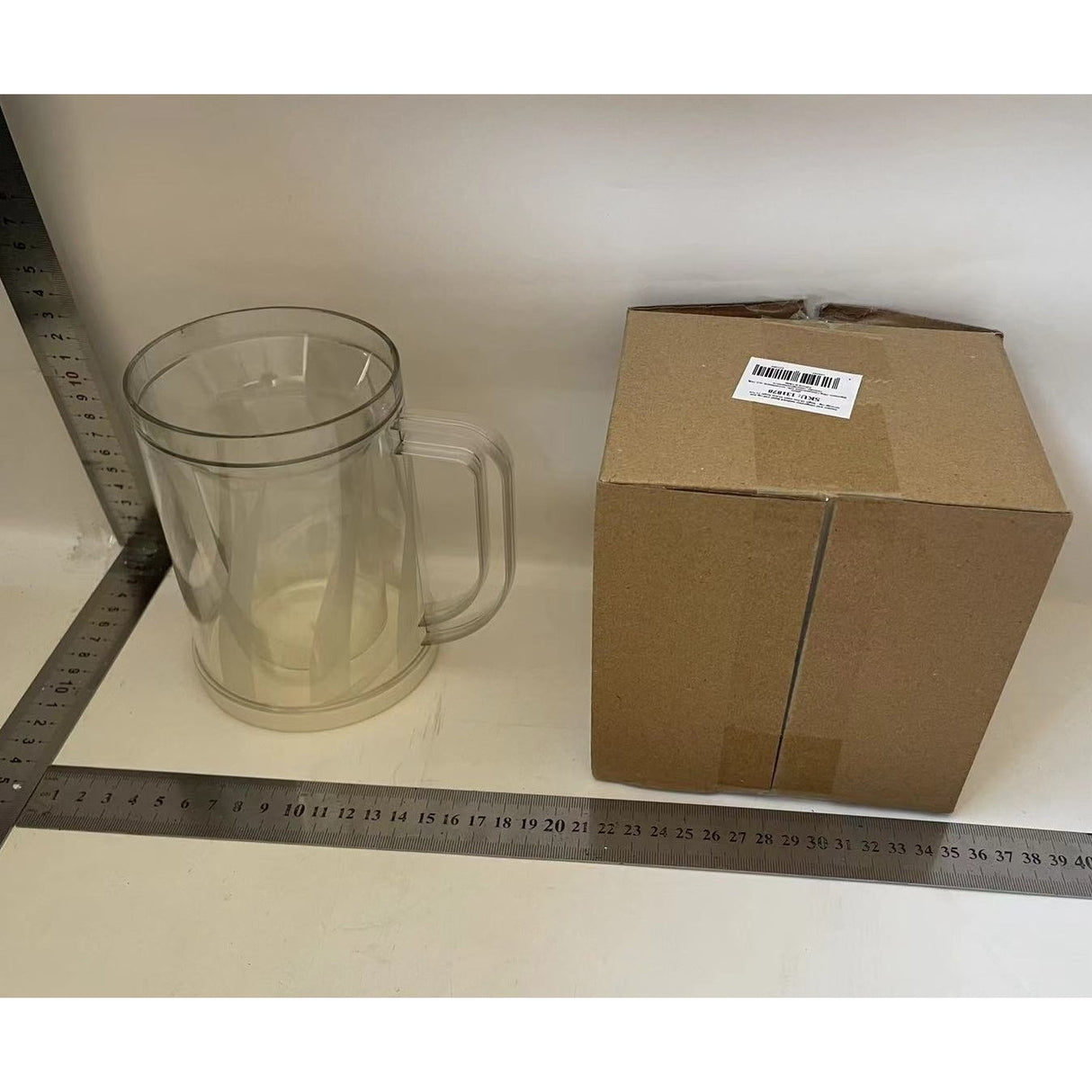 Cana Frigorifica cu Gheata, Vivimall, 14.2 x 10.4 x 14.7 cm, Plastic, 800 ml, Transparent - vivimall.ro