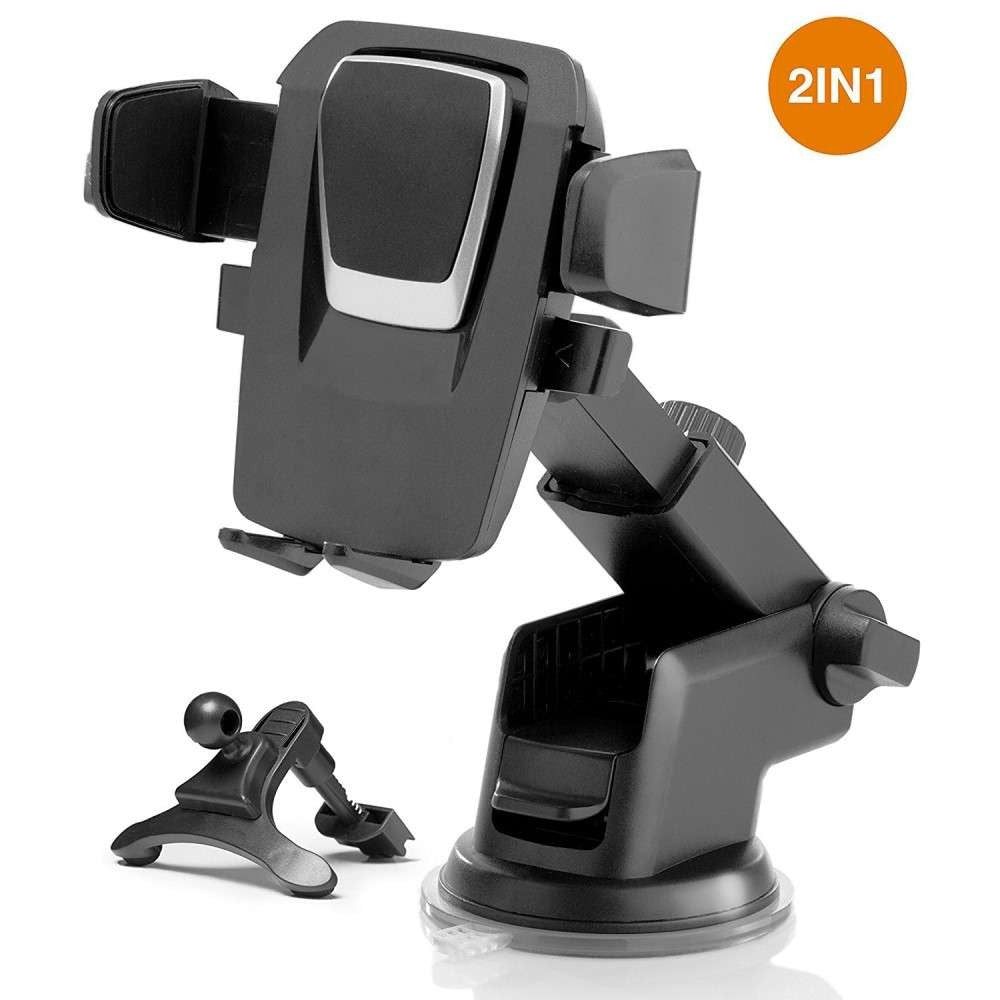 Suport auto Flippy 3rd pentru telefon, Negru - vivimall.ro