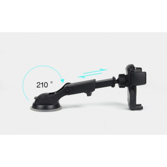 Suport auto Flippy 3rd pentru telefon, Negru - vivimall.ro