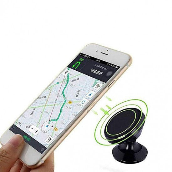 Suport auto Flippy magnetic rotire 360 grade V2 pentru telefon, Negru - vivimall.ro