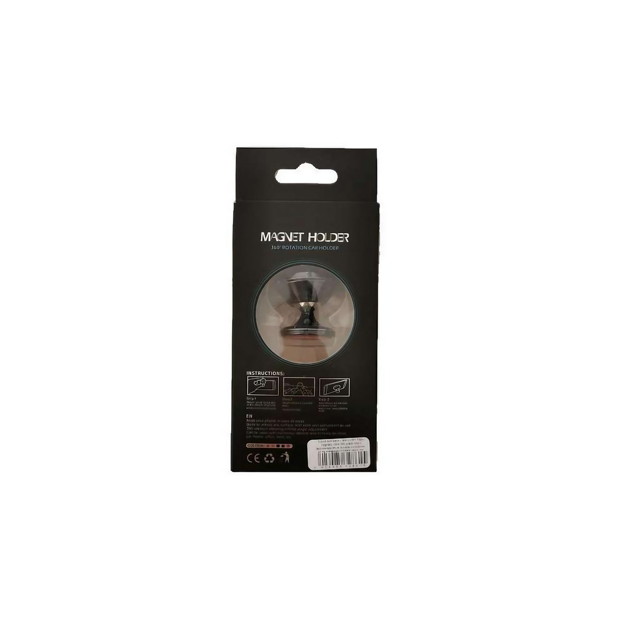 Suport Auto Magnetic Vivimall, pentru Telefon BK1, Rotire 360 grade, Negru - vivimall.ro