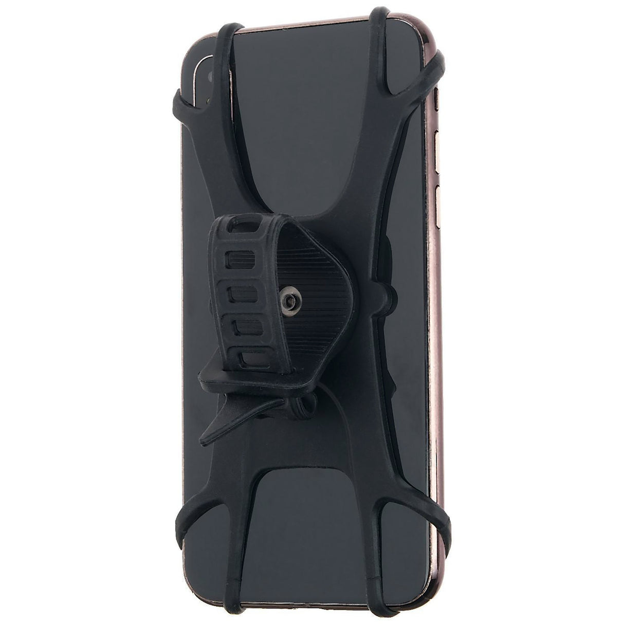 Suport Telefon pentru Bicicleta, Motocicleta, Trotineta, din Silicon 4-7 inch, Negru - vivimall.ro