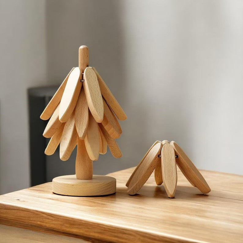 Suport Termic pentru Vase Fierbinti, Flippy, Bambus, Izolatie Termica, Rezistenta la Temperatura Inalta, 21 x 9,50 cm, Maro Deschis - vivimall.ro