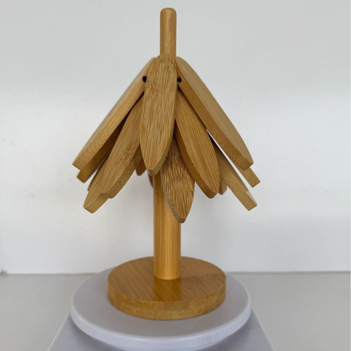Suport Termic pentru Vase Fierbinti, Flippy, Bambus, Izolatie Termica, Rezistenta la Temperatura Inalta, 21 x 9,50 cm, Maro Deschis - vivimall.ro