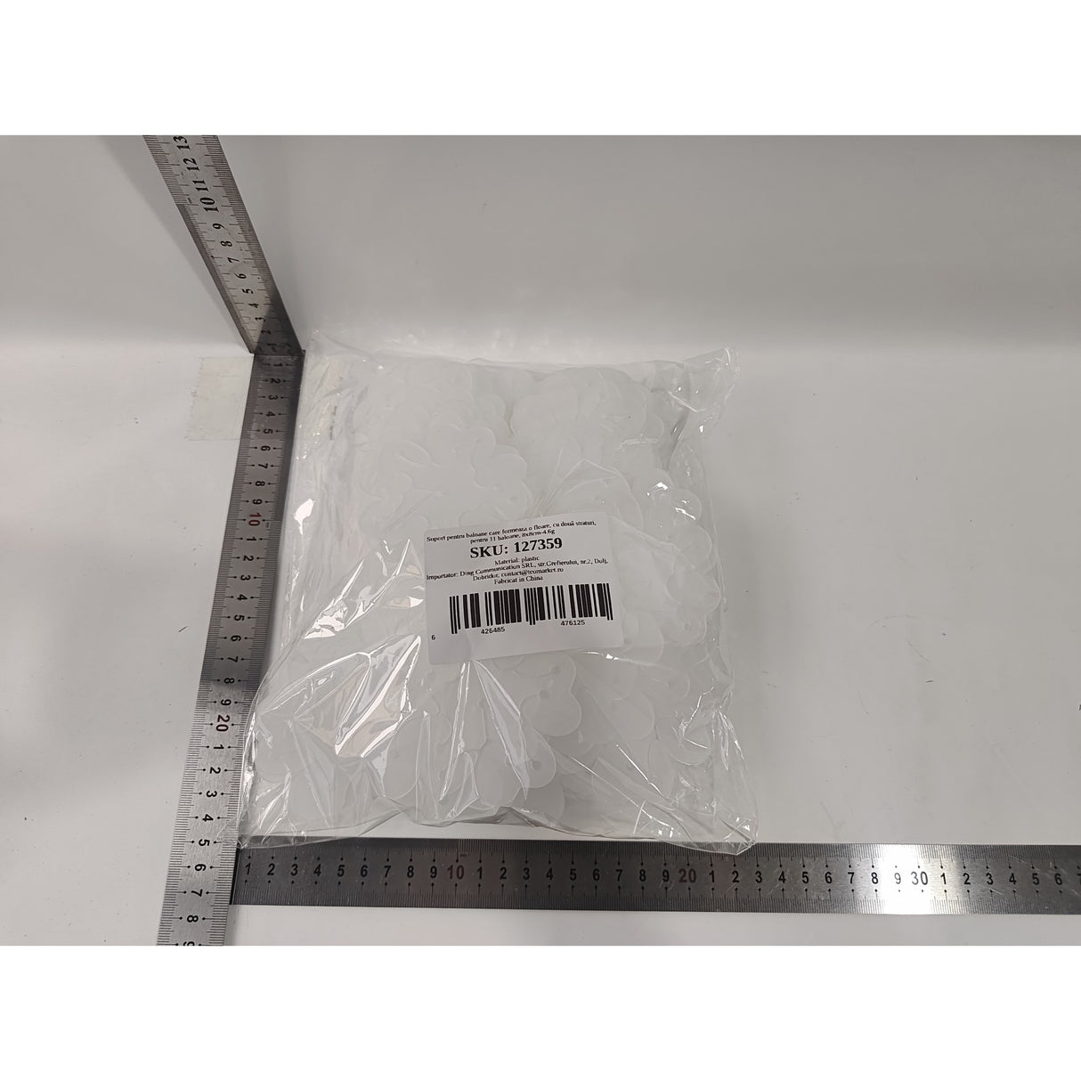 Suport pentru Baloane, Vivimall, Care Formeaza o Floare, cu Doua Straturi, pentru 11 Baloane, 8x8cm, 4.6g - vivimall.ro