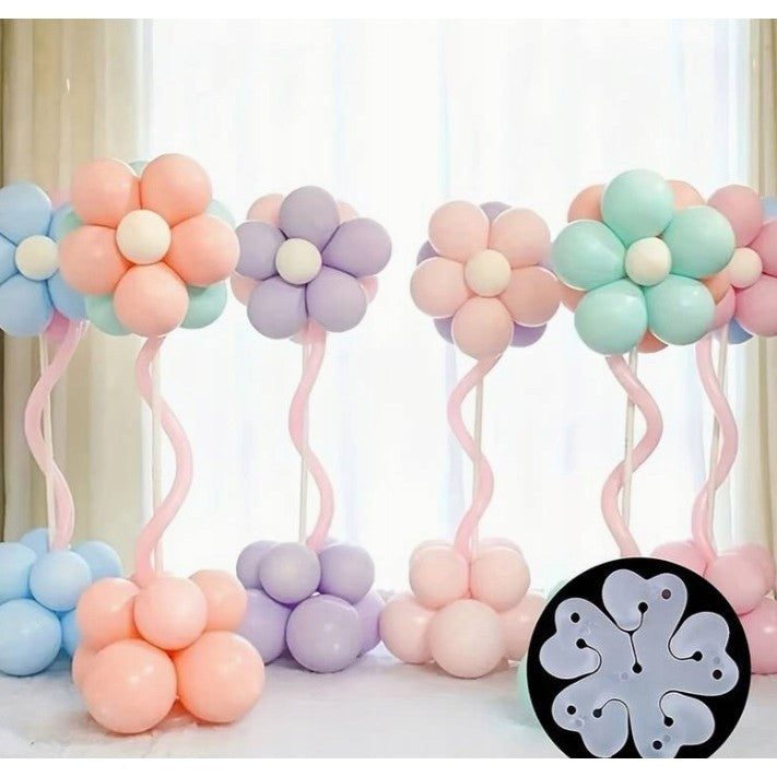 Suport pentru Baloane, Vivimall, care Formeaza o Floare, cu Un Singur Strat, pentru 6 Baloane, 6x6cm, 2.7g - vivimall.ro