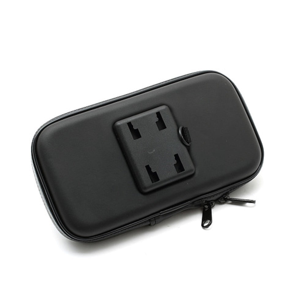 Suport husa telefon mobil Flippy pentru bicicleta si motocicleta, rezistent apa si socuri, touchscreen, 360 rotativ, negru, 4.8 - 5.4 inch - vivimall.ro