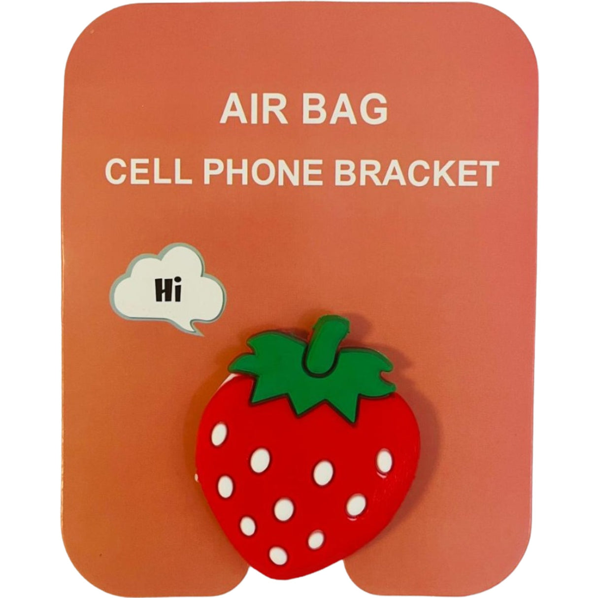 Suport Stand Adeziv Popsocket Vivimall, Model Capsuna, Pentru Telefon, Universal, Multicolor - vivimall.ro