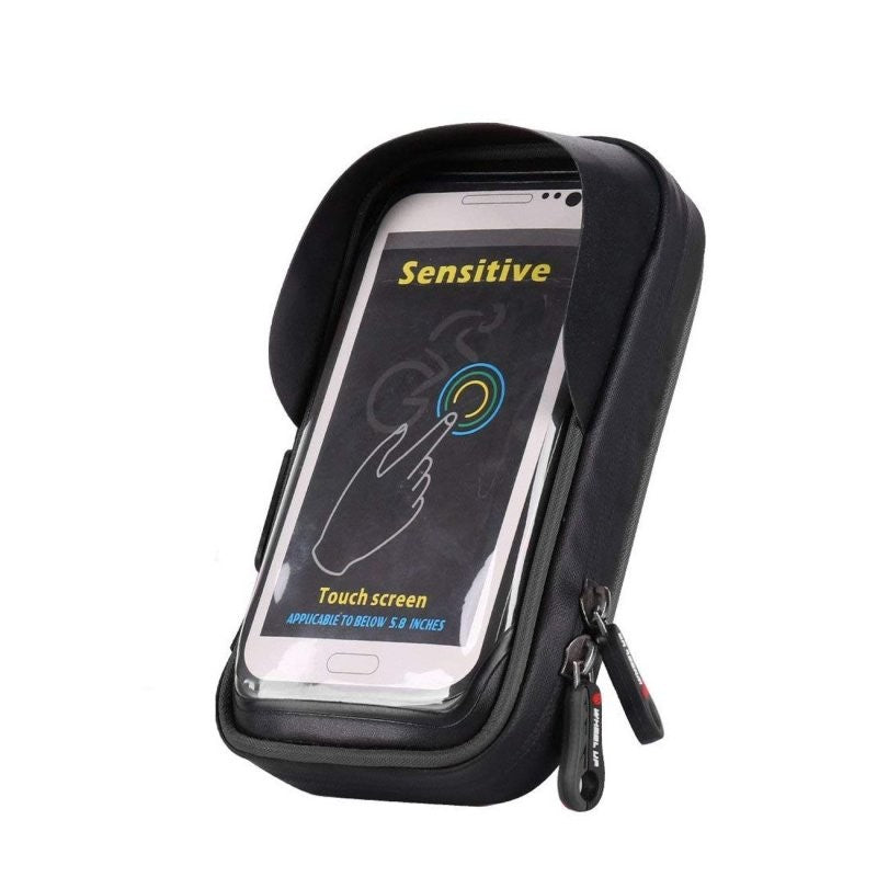 Suport de bicicleta Vivimall Wheel UP pentru telefoane cu ecran tactil =< 6.0 inch-impermeabil, negru - vivimall.ro