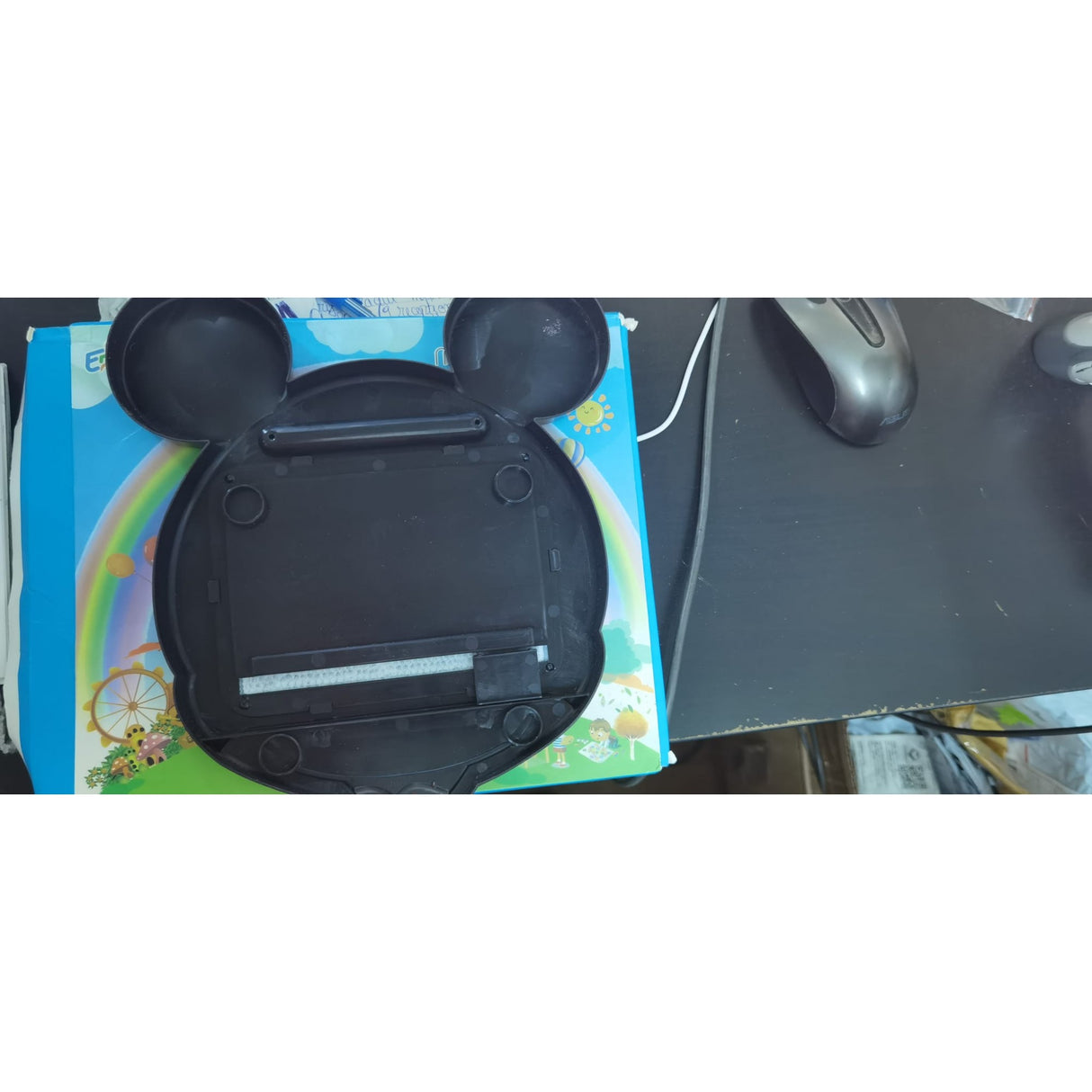 Tabla Magnetica pentru desen Vivimall, Pix, forma Soricel, dimensiuni 23x26.5 cm, Dezvolta Creativitatea, Negru, Resigilat - vivimall.ro