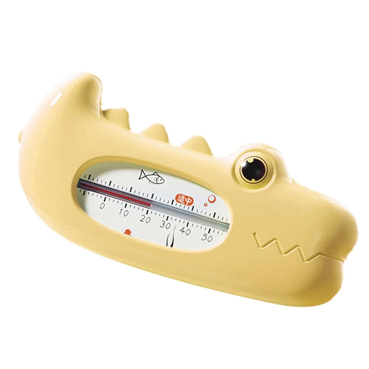 Termometru pentru Baie, Vivimall, Plutitor, Rezistent la apa, Multifunctional, Model Crocodil, 2.7x6.5x3.7 cm, Galben - vivimall.ro
