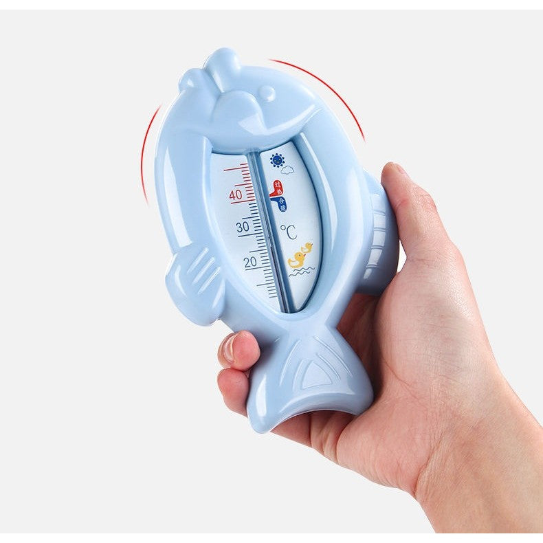 Termometru pentru Baie, Vivimall, Plutitor, Rezistent la apa, Multifunctional, Model Peste, 15.5x9.5x2 cm, Albastru - vivimall.ro