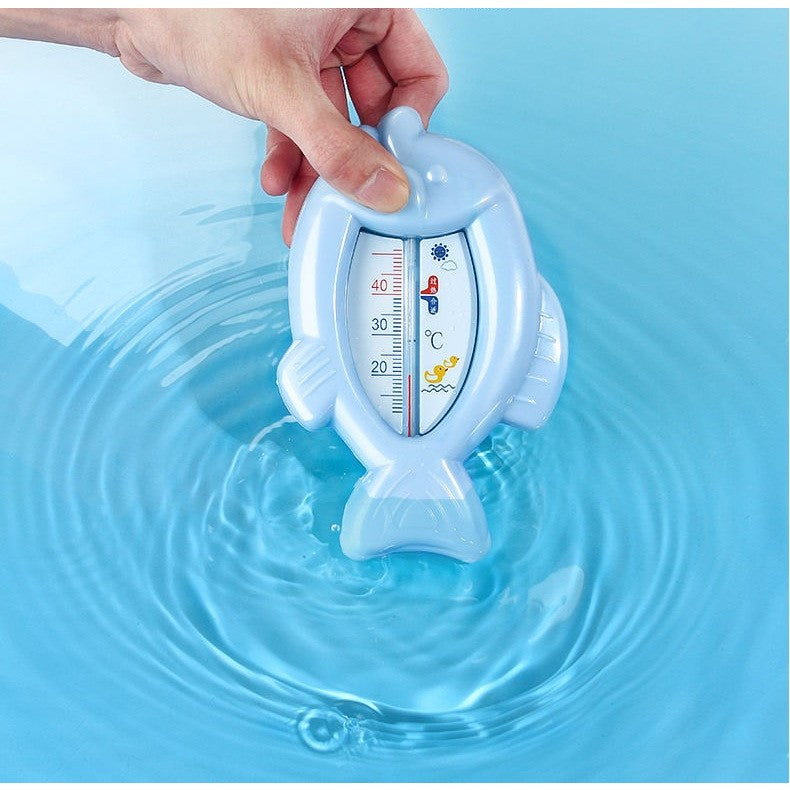 Termometru pentru Baie, Vivimall, Plutitor, Rezistent la apa, Multifunctional, Model Peste, 15.5x9.5x2 cm, Albastru - vivimall.ro