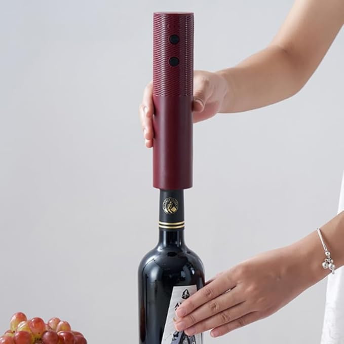 Tirbuson Electric, Vivimall, Deschizator Sticle de Vin, Incarcare USB, 20 x 4.6 cm, Negru - vivimall.ro