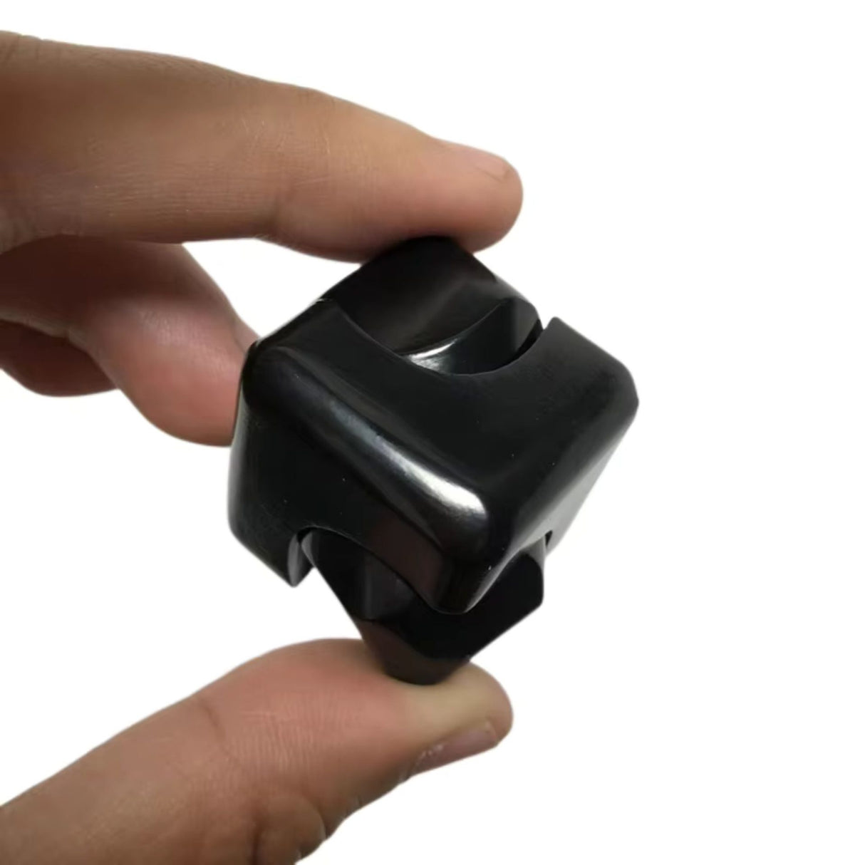 Rulment R188 inox al cubului fidget spinner Flippy metalic negru, detaliu mecanism rotire