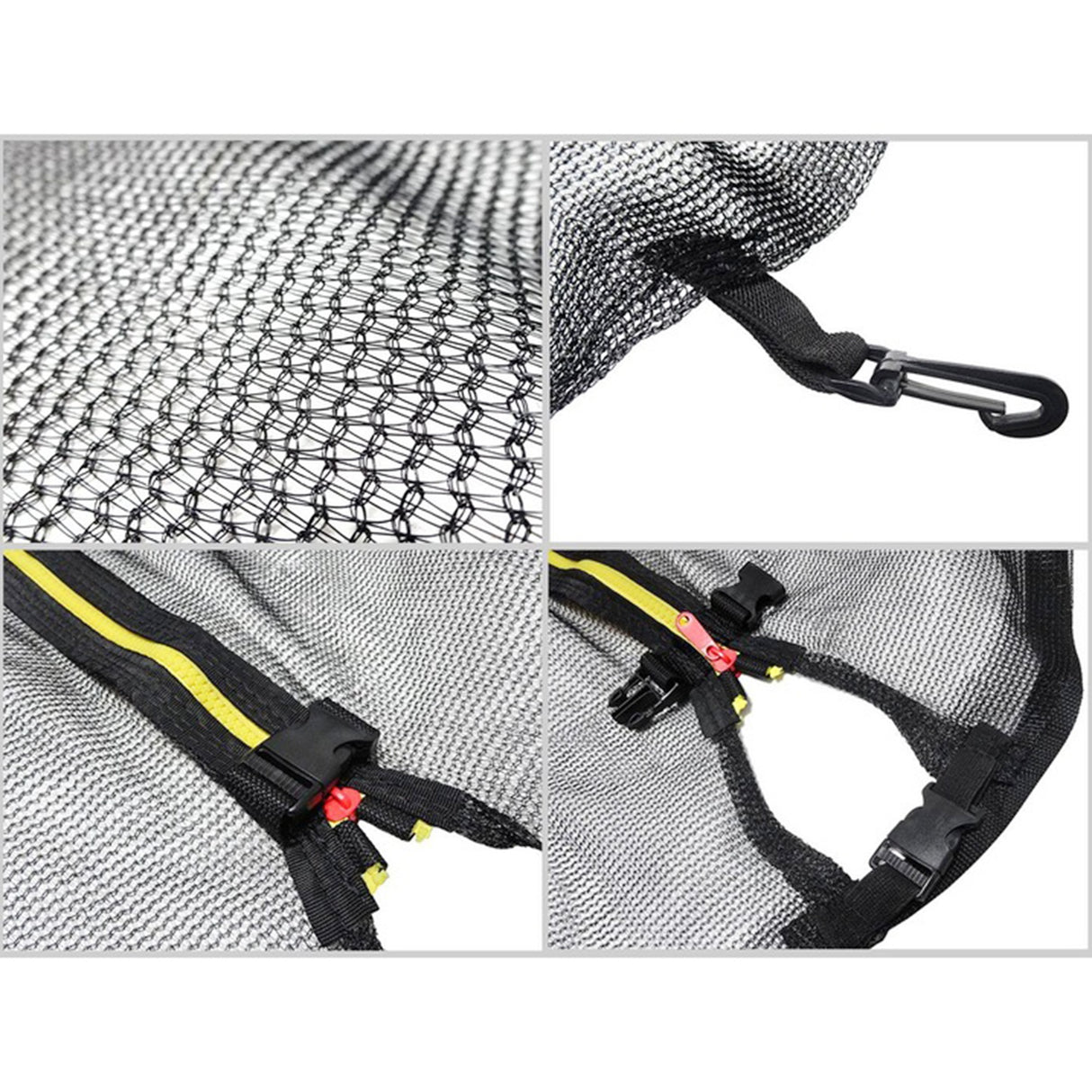 Cadru din oțel galvanizat trambulinǎ Flippy 4.28x2.6m, detaliu picior rezistent la intemperii