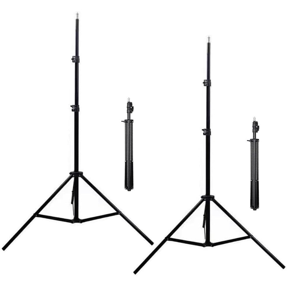 Trepied, Flippy, 210 cm, Metalic, Extensibil, 5 x 5 x 71 cm, Negru - vivimall.ro