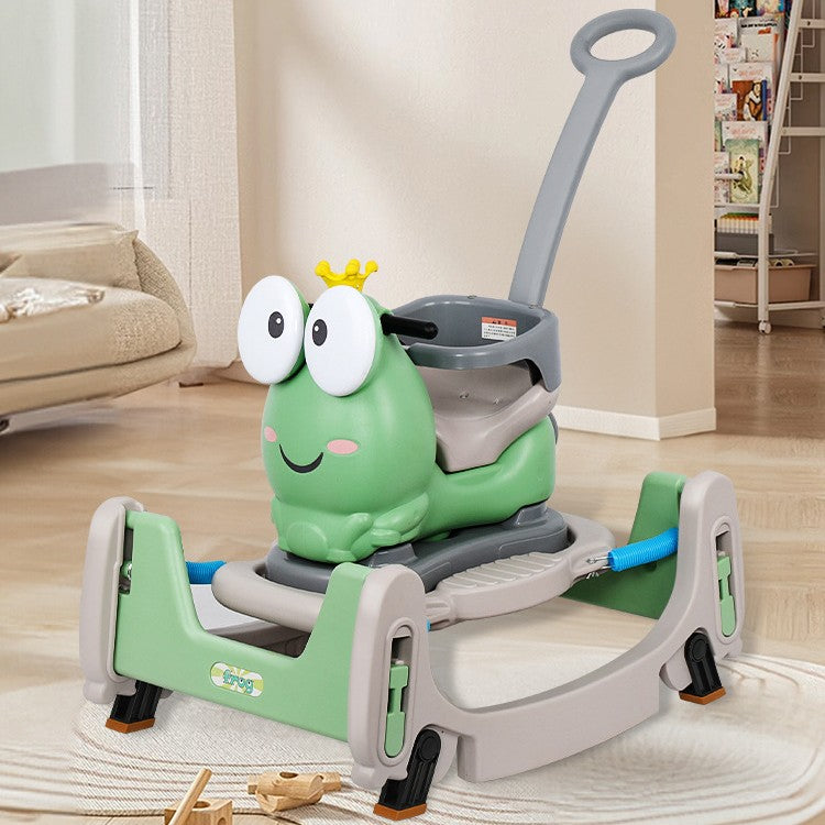 Balansor Cal Scooter verde Vivimall, dimensiuni 93x80x58 cm, vedere laterală dreapta