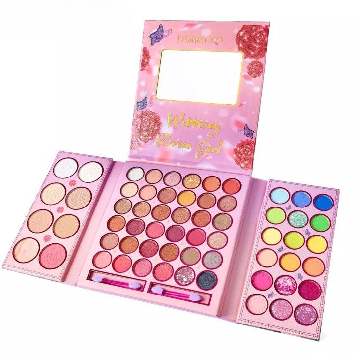 Trusa De Machiaj, Paleta De Farduri Kevin&Coco Cu 62 De Culori Pigmentate Si Sidefate - vivimall.ro