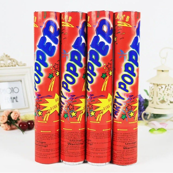 Tub de Confetti, Vivimall, Party Pooper, 40x5 cm, Confetii Asortate din Hartie, Multicolor - vivimall.ro