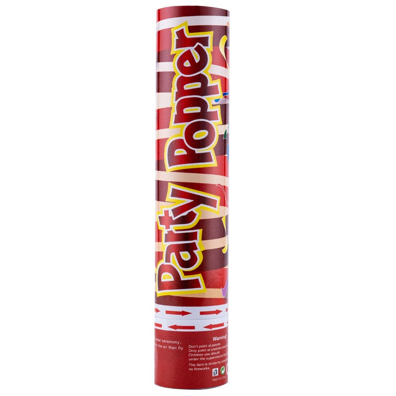 Tub de Confetti, Vivimall, Party Popper, 20x5 cm, Confetii Panglici din Plastic, Multicolor - vivimall.ro