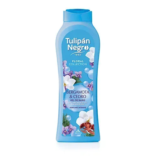 Gel de duș parfumat Tulipan Negro 650ml Bergamot și Cedru - Răsfăț pentru piele