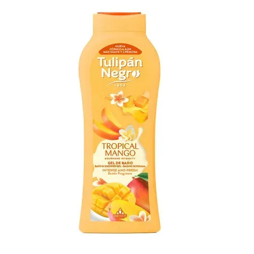 Gel de Duș Tulipan Negro Tropical Mango 650 ml - Hidratează și Revitalizează