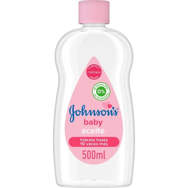 Johnson's Baby olaj, testápoló, 500 ml, rózsaszín