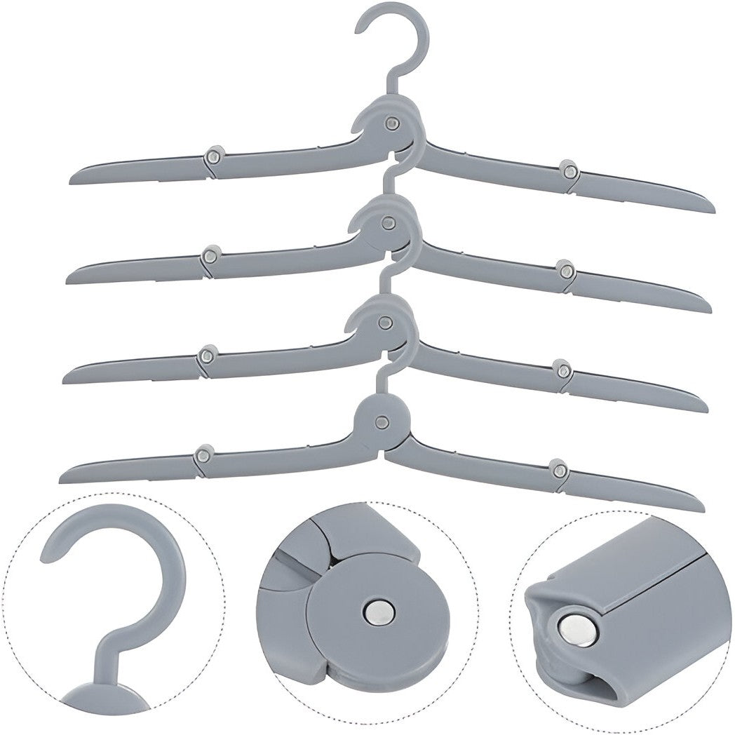 Umeraș Pliabil De Călătorie, Mini Cuier Portabil Pentru Haine, Suport De Uscare, 14 x 7 x 1,4 cm - vivimall.ro