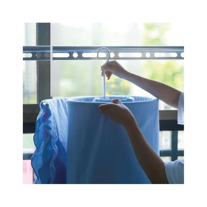 Uscator de Rufe Spiralat, Vivimall, din Otel Inoxidabil de 10 mm, Detasabil, 40 x 43 x 18 cm, Alb - vivimall.ro