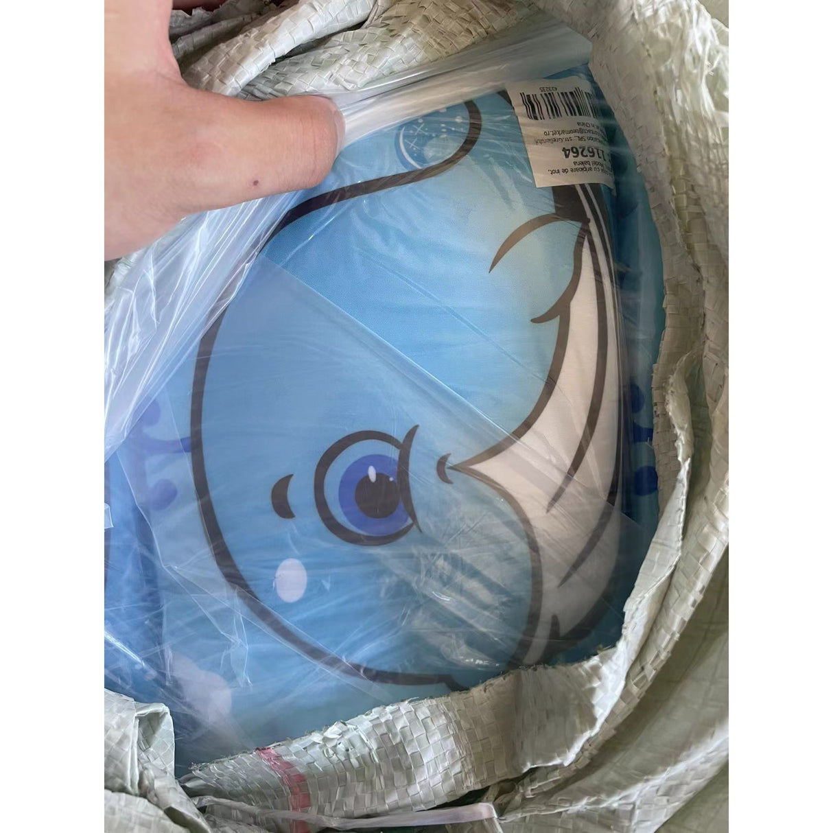 Vesta de salvare pentru copii cu aripioare de inot, Vivimall, Albastru, Model balena - vivimall.ro