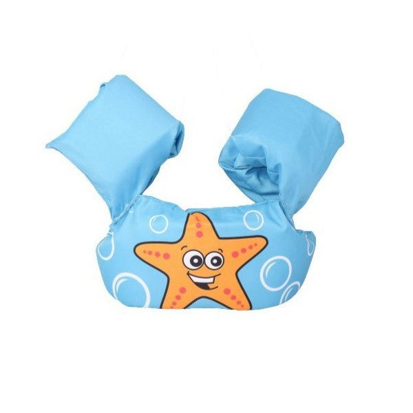 Vesta de salvare pentru copii cu aripioare de inot, Vivimall, Albastru, Model stea de mare - vivimall.ro